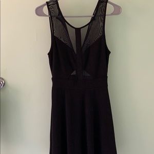 Beautiful black dress with mesh detail